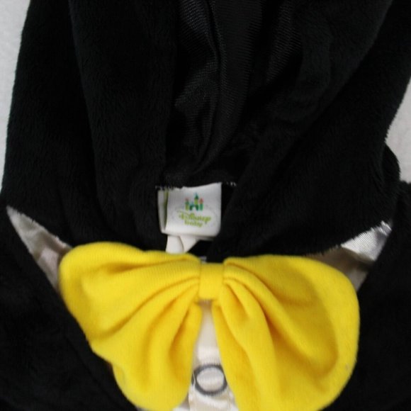 Disney Baby Infant Boys Mickey Mouse Costume Size 3-6 M One Piece Hood Gloves - Picture 3 of 8